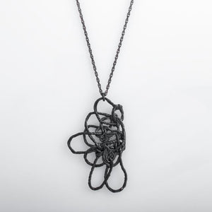 Twisted Wire Asymmetric Loops Pendant