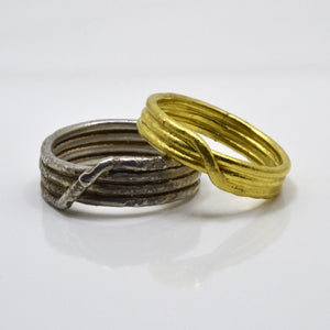 Archaic Crossover Wrap Rings