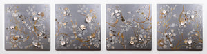 Art Waldorf Astoria. art commission, silver and gold modular art. contemporary art 