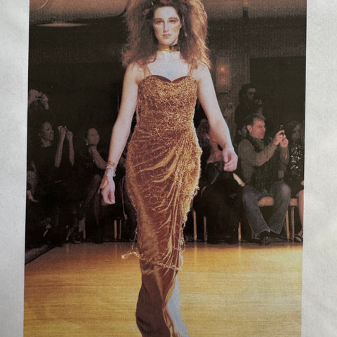 Wearable Spun Gold Dress  Susan Freda Studios