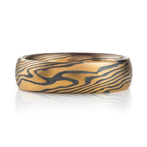 Mokume Twist Ring in Oxidized Spark