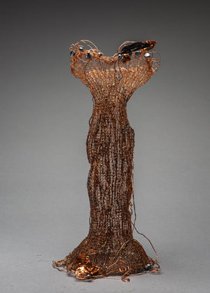 Parum Aeris Mare - Small Copper Dress Sculpture