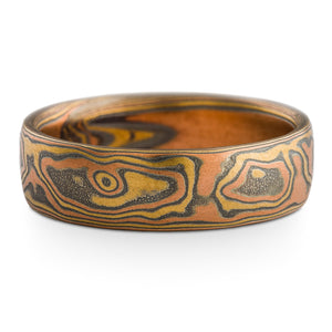 mokume gane wedding ring