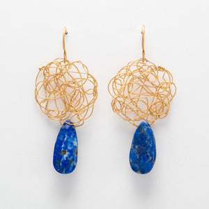 Faceted Lapis Lazuli Drops