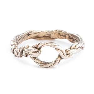 Silver Loop Twist Ring