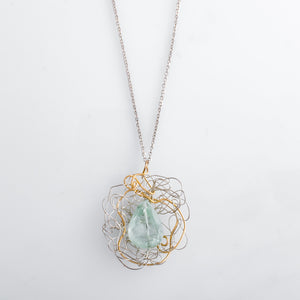 Spun Aquamarine Pendant
