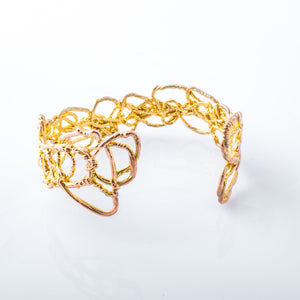 Knitted Gold Cuff