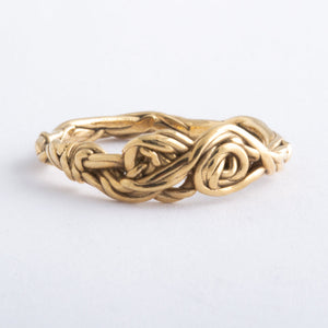 Solid 14K Yellow Gold Symmetry Ring