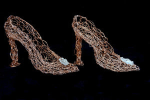 Black Wire Art Heels ~ Noctis Cataracta Shoes (Nighttime Waterfall Sho –  Susan Freda Studios & Arn Krebs Arts