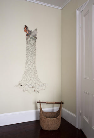 Mari Virens Sculptural Dress Installed at Home in Hudson NY