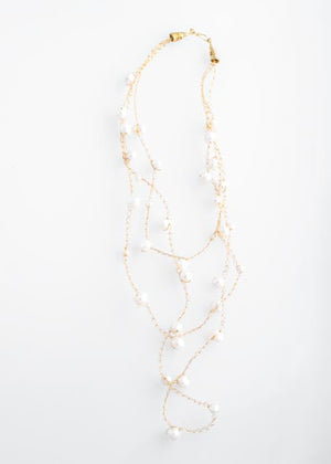 Freshwater Pearl Graduated Cloud Necklace