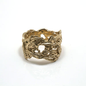 Inspired by vines and trees in New England, these twist rings are an organic and intricate sculpture for your finger.