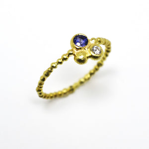diamond sapphire ring