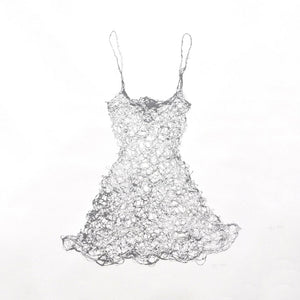 Print made from wire dress, printed media, home decor, interior decor