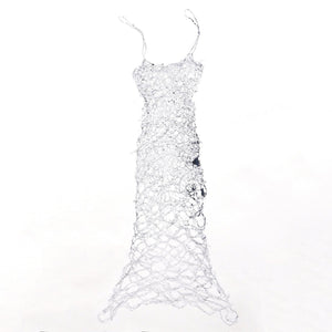 Print made from wire dress, printed media, home decor, interior decor