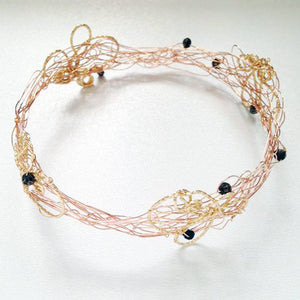 Thin Textured Knot Bangle