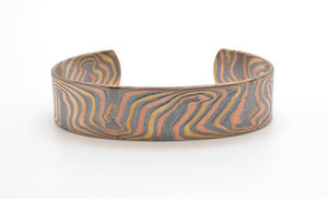 Mokume Wave Bracelet in Oxidized Fire SHIPS TODAY