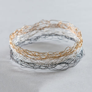 Thin Neapolitan Spun Bangle