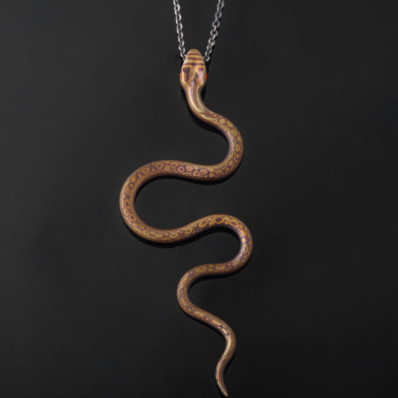 Mokume Gane Central Tennessee Copperhead Necklace – Susan Freda